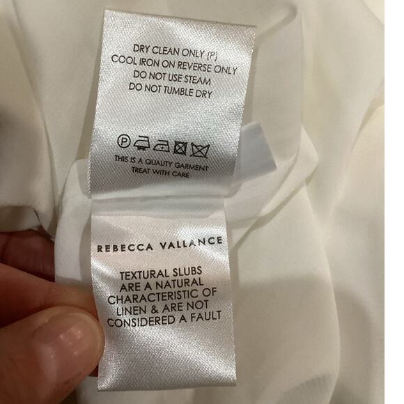 Rebecca Vallance Aimee Open Back Sateen Midi Dress In Ivory Size 2 - Picture 16 of 16